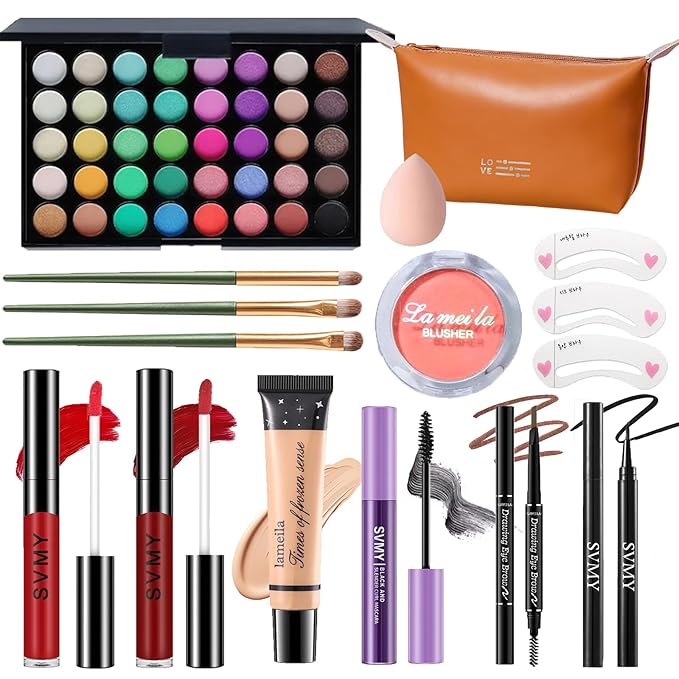 Makeup Set for Women, Makeup Full Kit for Beginners & Professionals, Travel Make up Set for Teens & Adults, Make up Gift Set for Girls, Eyeshadow Palette, Lip Gloss