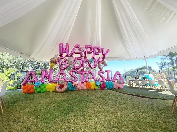 40 Inch Large Hot Pink Letter Z Balloons Alphabet Z Letter Balloons Foil Mylar Letter A Balloons for Birthday Party Anniversary New Year Graduation Wedding