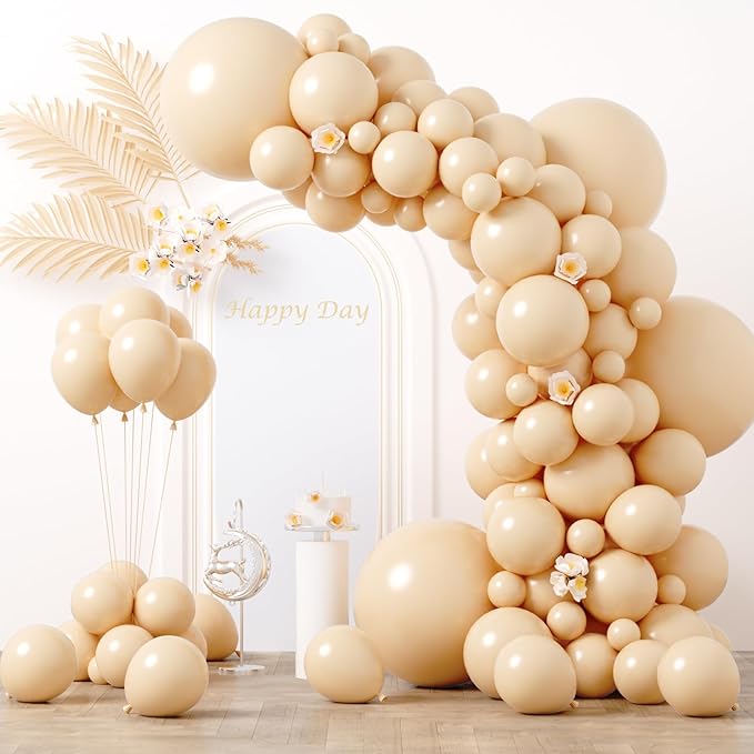 130pcs Blush Pink Balloons Different Sizes 18" 12" 10" 5" Boho Pink Latex Balloon Garland Arch Kit for Birthday Baby Shower Graduation Wedding Gender Reveal Party Decorations