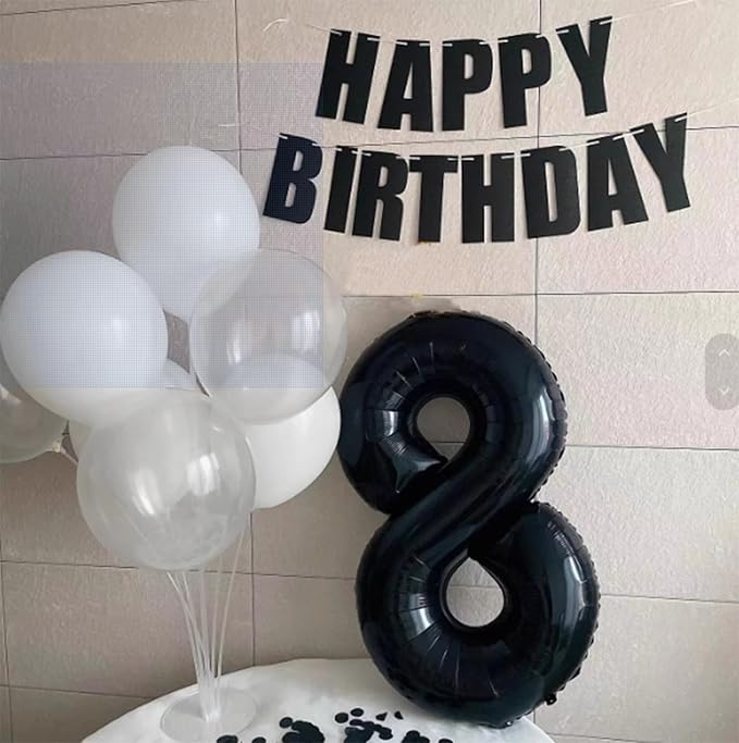 40 Inch Black Number 38 Digital Balloon,Jumbo Mylar Foil Helium Balloon for 38 Balloons for Birthday Party,Wedding Anniversary Party Decorations