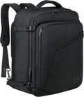 MATEIN 45L Travel Backpack, Large Carry on Backpack for Men Women, Water Resistant Lightweight Expandable Daypack, Business Weekender Backpacks, Gifts for People who Travel, Black