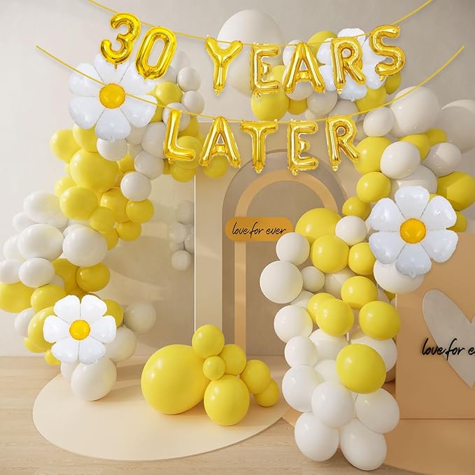 Gold 30 Years Later Letter Balloons 16in Balloon Foil Letters Decorations Party Decor Gold Letter Balloons 30 Years Later Party Supplies