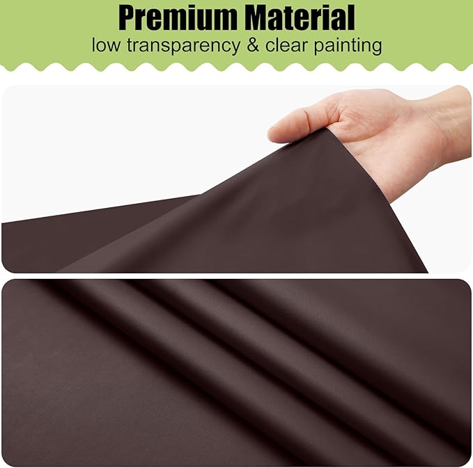 Smiry Disposable Table Cloth - 12 Pack, 54 x 108 Inch Waterproof Rectangle Tablecloths for Parties, Decorative Plastic Table Cover, Leakproof & Sturdy, Coffee