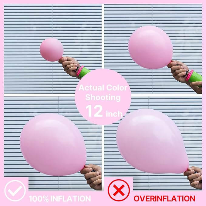 PartyWoo Baby Pink Balloons 152 pcs Different Sizes of 18 12 10 5 Inch Pastel Pale Light Pink Balloons Arch Kit Garland for Baby Shower Gender Reveal Birthday Princess Party Decorations Pink-Q05