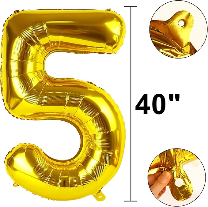 40 Inch Gold Balloon Number 15 Balloon,Jumbo Mylar Foil Helium Balloon for 15 Birthday Digital Balloons for Birthday Party,Wedding Anniversary Party Decorations