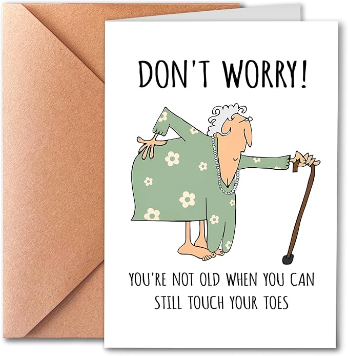 Rude Birthday Card Friendship Card for Woman, Funny Getting Older Card for Friends Bestie Family Wife, Happy Birthday Card Old Age Women, Humorous Birthday Card for Friends and Family