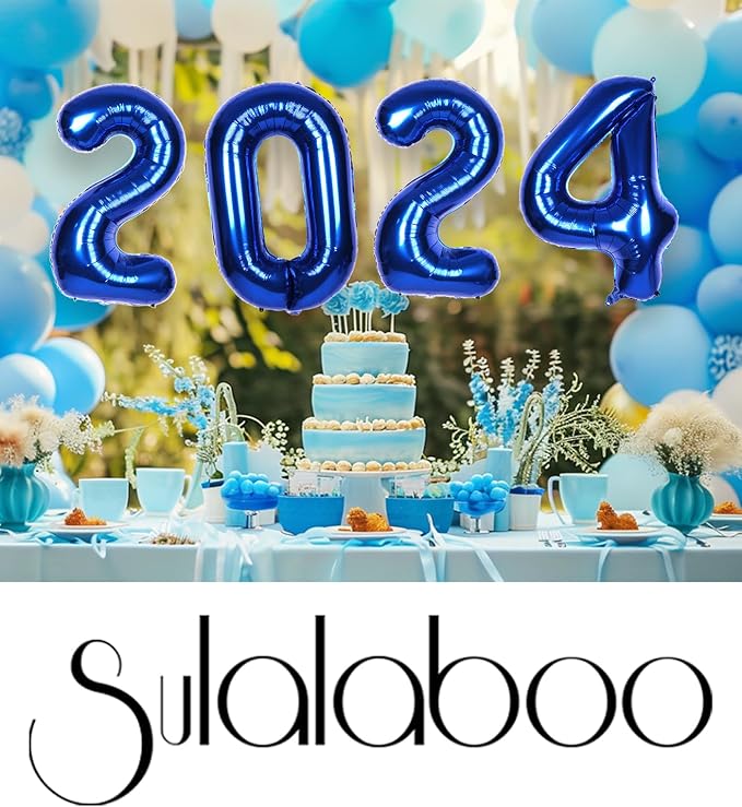 40Inch Navy Blue 8 Balloon Number Large Helium Royal Blue Number Balloons 0-9 Giant Digital 8th Foil Mylar Big Party Balloon for Boy Birthday Party Anniversary Graduation Decorations