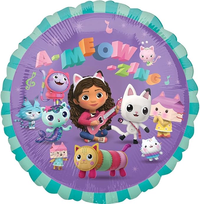 Gabby's 3rd Birthday Party Supplies Cats and Dollhouse Balloon Bouquet Decorations