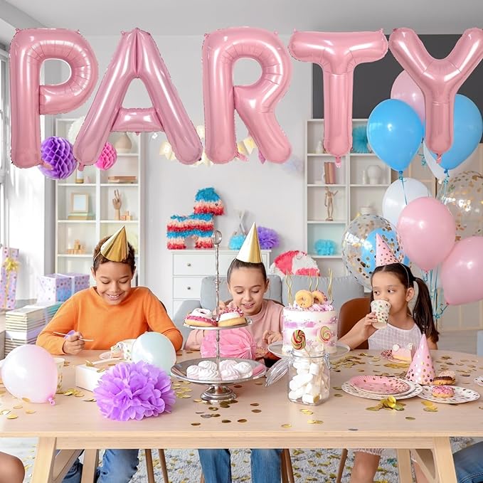 Pink Letter T Balloons,40 Inch T Balloons Letter Mylar Helium Large Pink T Balloon for Birthday Party Anniversary Decorations