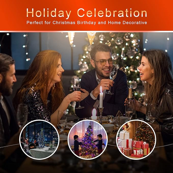 Christmas Decoration Lights, Outdoor Christmas String Lights 320 LED 11.5 Ft Waterfall Tree Light with Big Star Topper 8 Light Modes for Xmas New Year Holiday Garden Yard Indoor Outdoor Decor