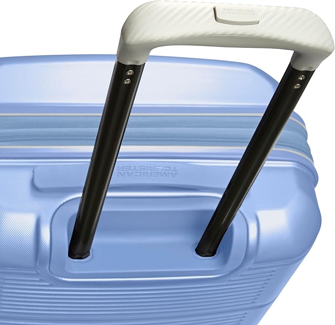 American Tourister Stratum 2.0 Expandable Hardside Luggage with Spinner Wheels, Cornflower Blue, Carry-on