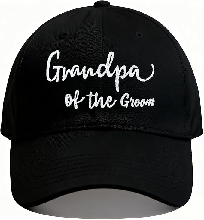 Adjustable Embroidered Hat for Bridal Shower Wedding Engagement Anniversary Honeymoon Newlyweds Couples Gifts