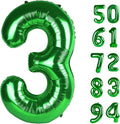 Green 3 Balloon, Number Balloons 40 Inch, 3rd Birthday Decorations for Kids Girls Boys, Men Women Green Party Supplies for Party Decorations, Number 3 Balloon, St. Patrick's Day Birthday Decorations