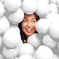 AFTERLOON® Biodegradable Mini Balloons 50 pcs White 5 Inch, Matte Color Thickened Extra Strong Latex Helium Float, Baby Shower Gender Reveal Garland Arch Wedding Birthday Party Decorations
