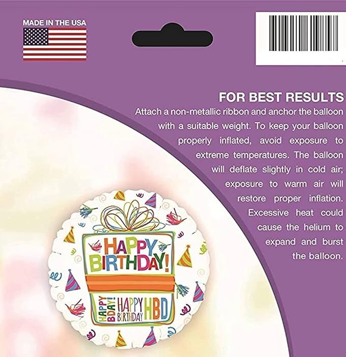 Anagram Stitch 7pc Birthday Party Foil Balloons, BQ_4159
