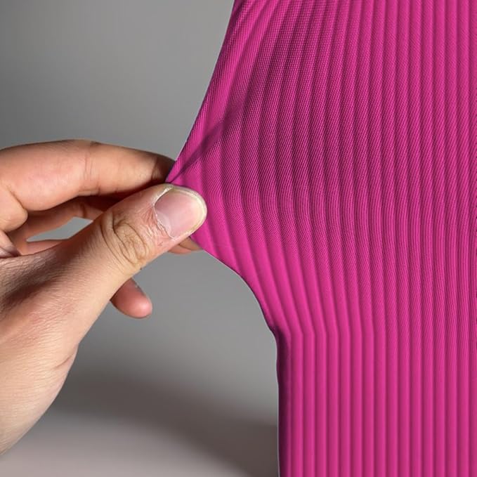 HUAYI Fuchsia Rosy Ripples Pattern Arch Backdrop Cover for Birthday Party Wedding Baby Shower Decorations Chiara Backdrops Arched Wall Frame Stands Covers Props GP-458 3ft * 5ft