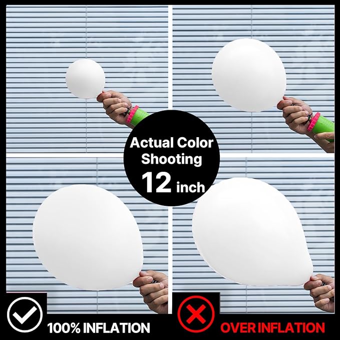PartyWoo White Balloons 50 pcs 12 Inch Latex Helium White Cream Balloons for Wedding Baby Shower Birthday Bridal Shower Graduation Engagement Princess Anniversary Party Decorations White-Y13