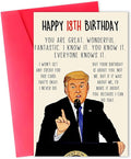 Funny 18th Birthday Card for Boys Girls, Unique 18 Year Old Birthday Gifts for Him Her, Humorous 18th Birthday Decorations for Son Daughter, Happy 18th Bday Gifts Cards