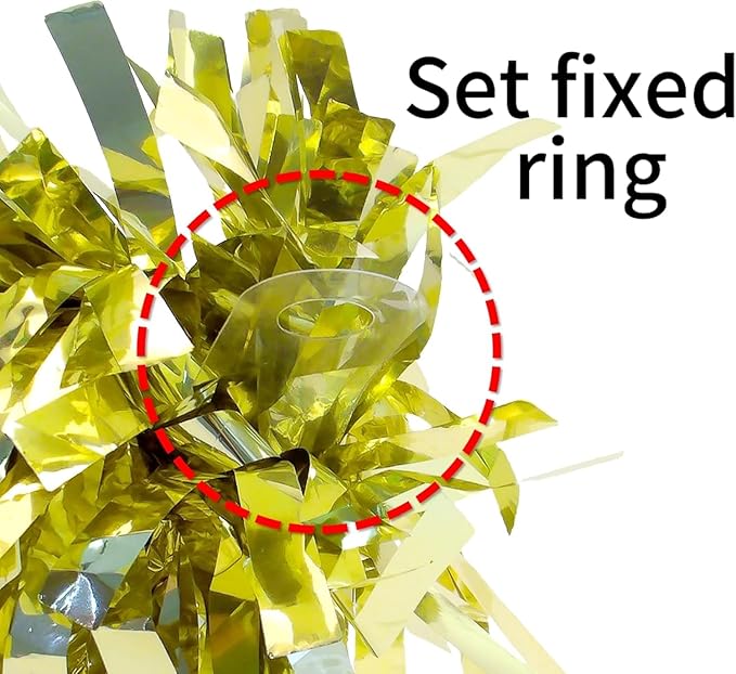 Aluminum Foil Balloon Weights for Parties (24 pcs) - 0.31lb (140g) Each - Premium Balloon Anchors for Birthday, Wedding, Dinner, Indoor & Outdoor Decorations(Light Gold 24pcs)