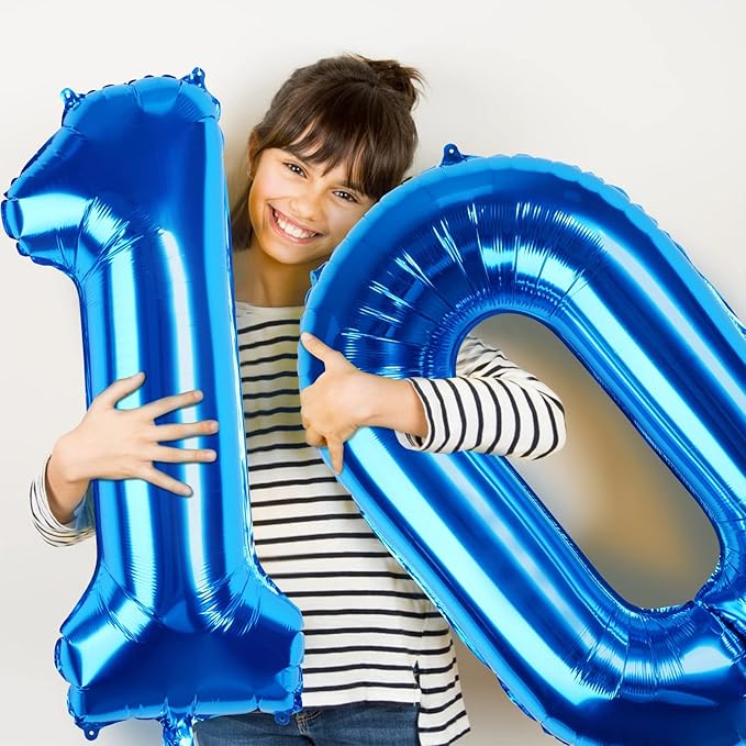 Number Balloons 40 Inch Blue Number 1 Balloon Large Helium Foil Mylar Balloons For Birthdays Party Decorations/Wedding/Anniversary/Graduations/Baby Shower