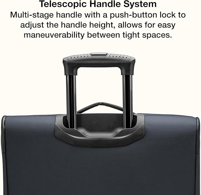 U.S. Traveler Anzio Softside Expandable Luggage with Spinner Wheels, Dark Grey, 2-Piece Set (22/30)