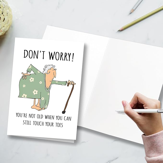 Rude Birthday Card Friendship Card for Woman, Funny Getting Older Card for Friends Bestie Family Wife, Happy Birthday Card Old Age Women, Humorous Birthday Card for Friends and Family
