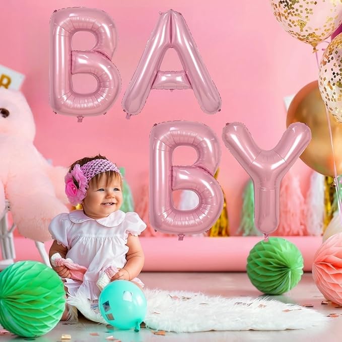Pink Letter O Balloons,40 Inch O Balloons Letter Mylar Helium Large Pink O Balloon for Birthday Party Anniversary Decorations