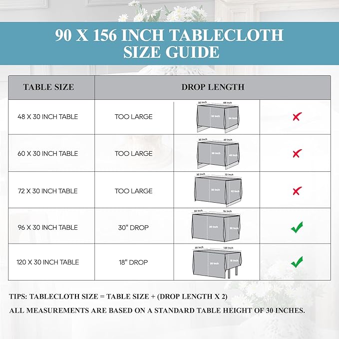 VidaFete Tablecloth 2 Pack 90 * 156inch Rectangle Table Cloth Polyester, Stain Wrinkle Resistant Polyester Dining Table Cover for Kitchen Dinning Party Wedding Rectangular Buffet Decoration(Pink)