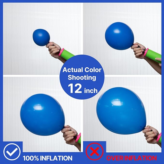 PartyWoo Royal Blue Balloons 152pcs Different Sizes Pack of 18 12 10 5 Inch Dark Blue Balloon Arch Kit for Baby Shower Gender Reveal Graduation Under The Sea Birthday Party Decorations Blue-Y5
