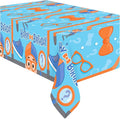 Treasures Gifted Officially Licensed Blippi Birthday Party Supplies - Pack of 3 - Large Rectangular Blippi Tablecloth 54in x 108in - Blippi Party Decorations for Tabletop - Happy Birthday Tablecloth