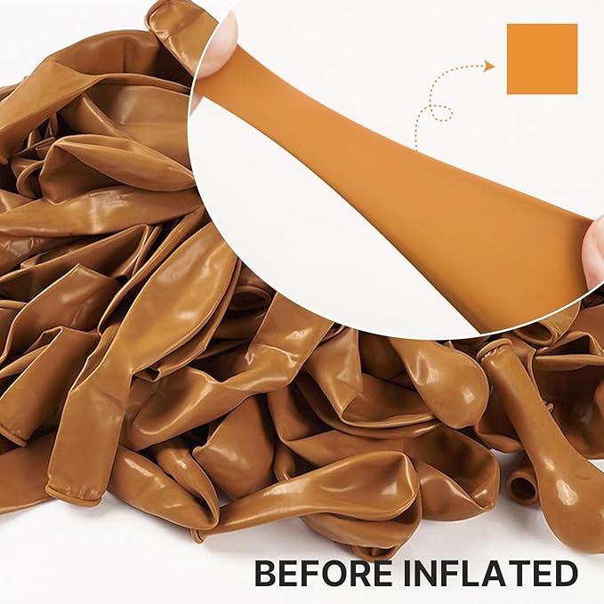 PartyWoo Burnt Orange Balloons 50pcs 12 Inch Terracotta Rust Fall Color Autumn Boho Balloon Arch Kit Garland for Wedding Birthday Baby Shower Thanksgiving Halloween Fall Party Decorations Orange-F53