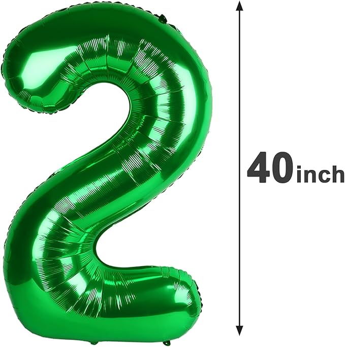 40 Inch Big Green 29 Balloon Number, Jumbo Giant Happy 29th Birthday Party Decorations, Large 29 Mylar Foil Anniversary Birthday Party Engagement Decorations