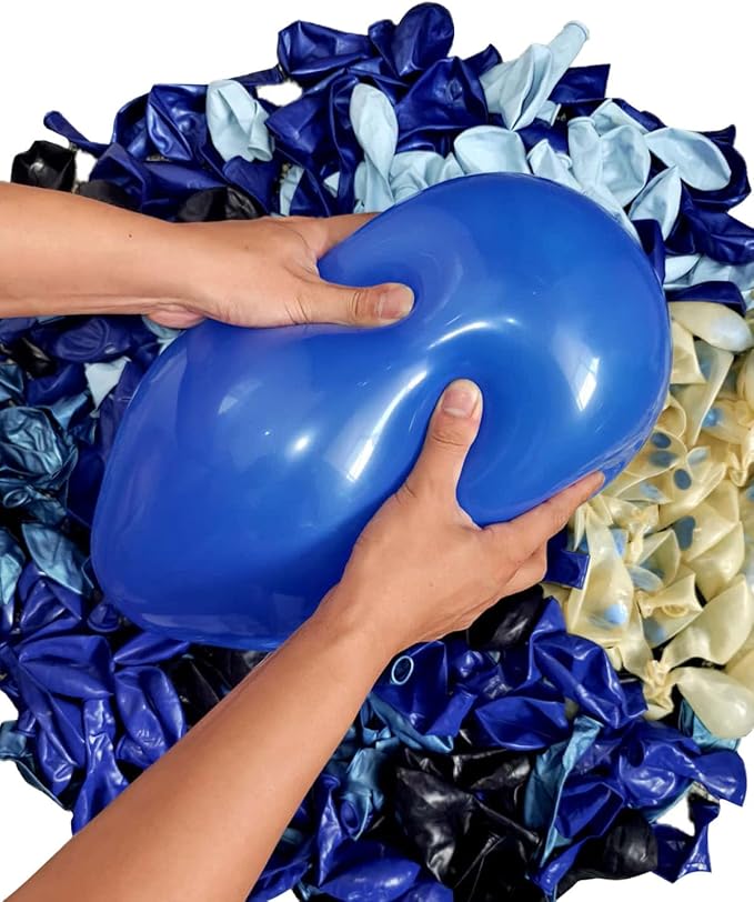 300 Pcs Blue Balloons 12 Inch Different Shades of Blue Party Balloon Set, Suitable for Wedding, Graduation, Birthday Party Various Event Decorations