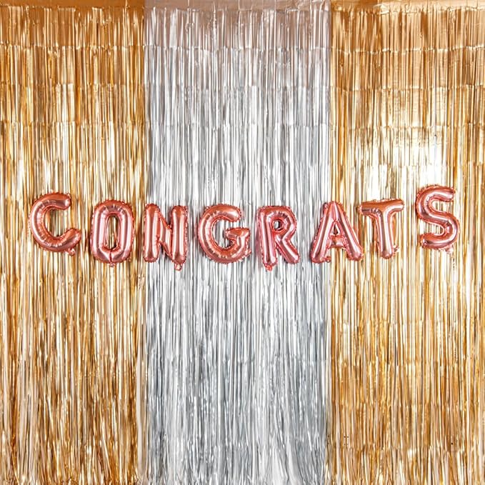 Restaurantware-Balloonify 16 Inch Letter Balloon, 1 Alphabet Party Balloon - Letter C, Self-Sealing, Rose Gold Foil Mylar Finish, Hanging Loop, Decoration For Birthday, Wedding, Or Graduation
