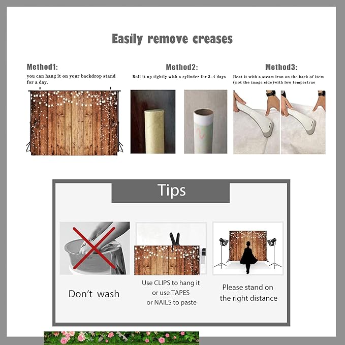 LTLYH 10x8ft Brown Wood Photography Backdrop Photographers Brown Photo Backdrop Retro Wood Wall Backdrop Baby Shower Birthday Party Banners Backdrop 216