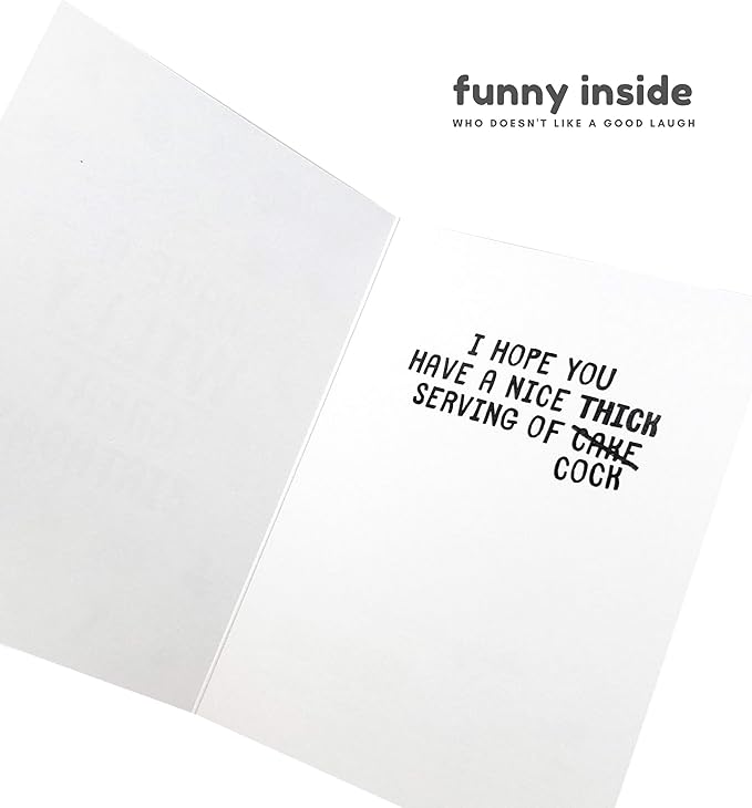Sleazy Greetings Funny Birthday Card For Women or Men | Dirty Penis Adult Rude Offensive Friend Bday Card with Envelope | Willy Great Birthday