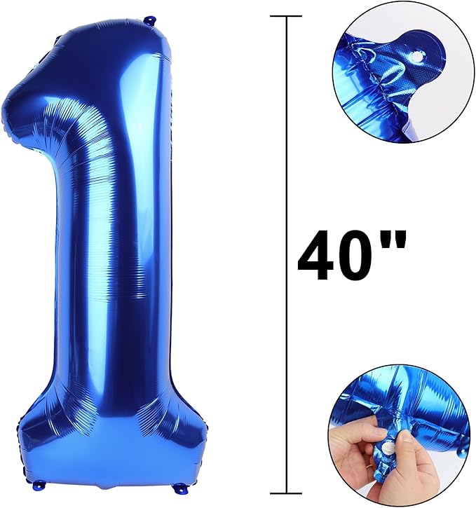 40 Inch Navy blue Number 19 Digital Balloon,Jumbo Mylar Foil Helium Balloon for 19 Balloons for Birthday Party,Wedding Anniversary Party Decorations
