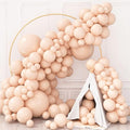 Double Stuffed Blush Balloons Different Sizes Cream Blush Pink Balloon Garland Arch Kit 18 12 10 5inch Pastel Peach Nude Helium Latex Balloons for Boho Birthday Wedding Bridal Shower Party Decorations