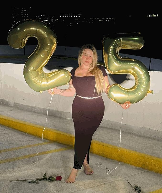 Light Gold Number 1 Balloon 40 Inch, 1st Birthday Balloon for Baby Boy Girl Toddler First Birthday Decorations, Shiny Light Gold Party Supplies
