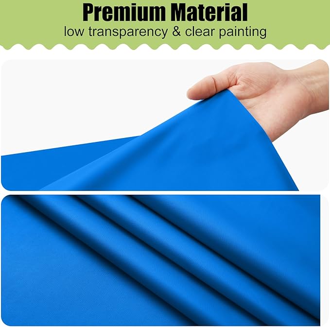 Smiry Disposable Table Cloth - 15 Pack, 54 x 108 Inch Waterproof Rectangle Tablecloths for Parties, Decorative Plastic Table Cover, Leakproof & Sturdy, Blue