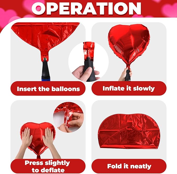 Valentines Red Pink White Balloons Arch Garland Kit, Valentine's Day Love Balloons Red Pink Heart Balloons for Women Girls Romantic Valentine Galentines Day Birthday Bridal Shower Party Decorations