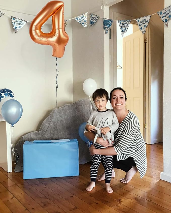 Orange 9 Balloon, Number Balloon 40 Inch, Orange Party Decorations, Giant Birthday Decorations for 9th 19th 29th 90th, Number 9 Balloon