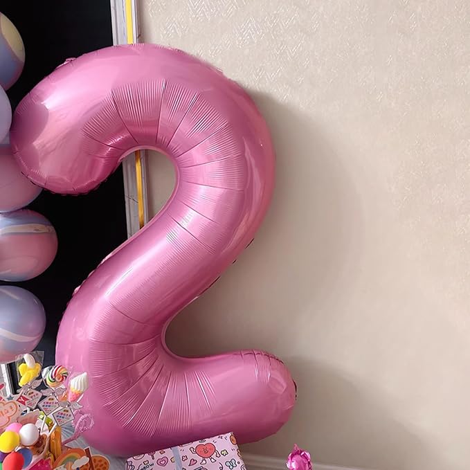 40 Inch Pink Number 20 Digital Balloon,Jumbo Mylar Foil Helium Balloon for 20 Balloons for Birthday Party,Wedding Anniversary Party Decorations