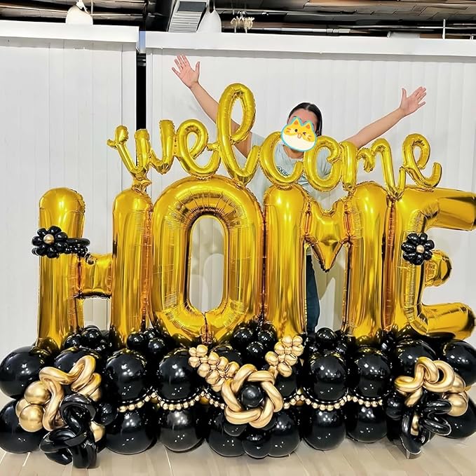 40 Inch Letter Foil Balloons Gold for Graduation, Birthday, Wedding Decorations Jumbo Photo Backdrops Big Alphabet K