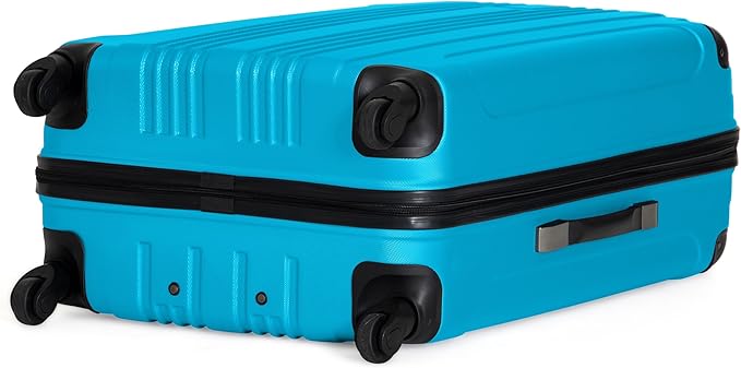 Kenneth Cole REACTION Out of Bounds Lightweight Hardshell 4-Wheel Spinner Luggage, Teal, 28-Inch Checked