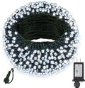 66ft 200 LED Christmas StringLights, End-to-End Plug 8 Modes Christmas Lights with Timer, OutdoorIndoor Fairy Lights Christmas Tree, Patio, Garden, Party, Wedding, Holiday, Cool White
