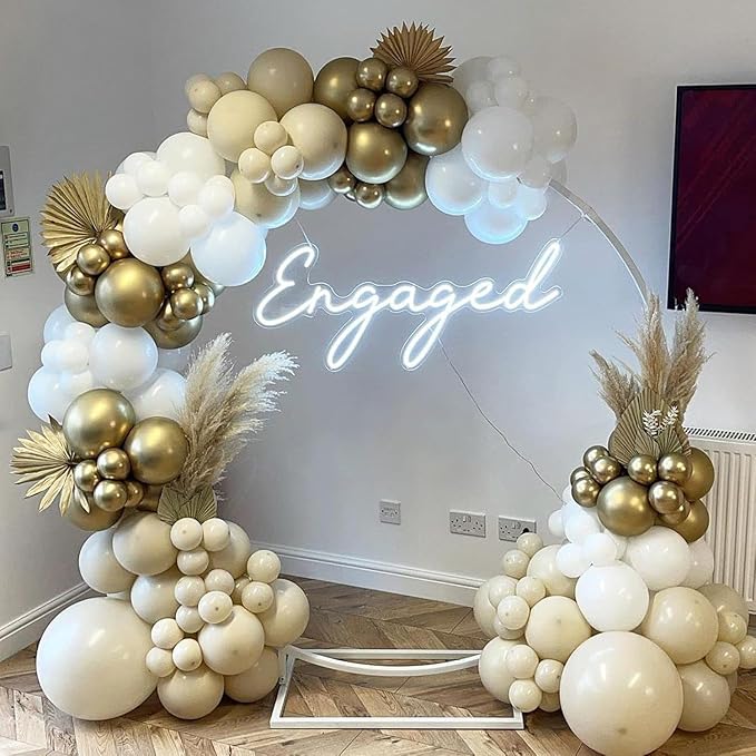 18 Inch White Sand Large Balloons - 35Pcs Thick Sand White Cream Balloons Big Round Latex Party Balloons for Birthday Baby Shower Wedding Graduation Themed Party Decorations