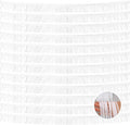 12 Pack 10 Feet Metallic Foil Fringe Garland Tinsel Streamers Banner, White Wall Hanging Tinsel Fringe Banners for Parade Floats, Wedding, Birthday, Christmas, New Year Party Decorations