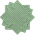 Gatherfun Disposable Napkins Paper, Green Plaid for Saint Patrick's Day Party (3-Ply, pack of 50)