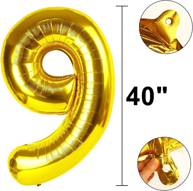 40 Inch Gold Balloon Number 29 Balloon,Jumbo Mylar Foil Helium Balloon for 29 Birthday Digital Balloons for Birthday Party,Wedding Anniversary Party Decorations